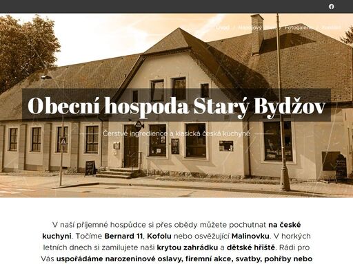 v naší příjemné hospůdce si přes obědy můžete pochutnat na české kuchyni. točíme bernard 11, kofolu nebo osvěžující malinovku. v horkých letních dnech si zamilujete naši krytou zahrádku a dětské hřiště. rádi pro vás uspořádáme narozeninové oslavy, firemní akce, svatby, pohřby nebo třídní srazy.