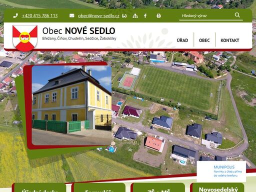 oficiální stránky obce nové sedlo