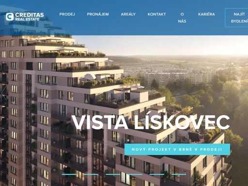 nové byty a domy nejen v praze. vyberte si z více než 1 000 jednotek s dalšími v přípravě. creditas real estate je součástí české investiční skupiny creditas.