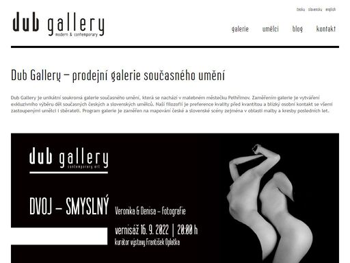 prodejní galerie moderního a současného umění. modern & contemporary art.
