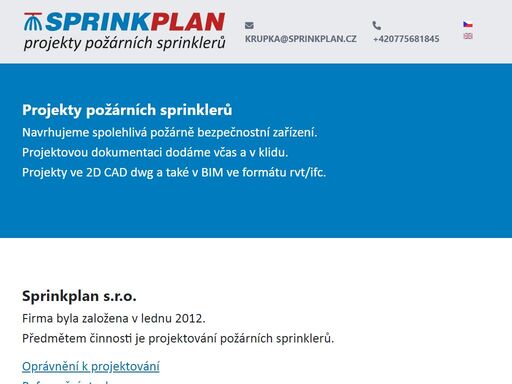 projekty stabilního hasicího zařízení ( shz, dhz, phz)
