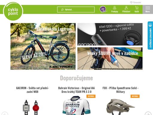 prodej kol a elektrokol merida | cyklopříslušenství a komponenty | shimano, endura, garmin, bryton | navštivte e-shop nebo kamenné prodejny cyklo point