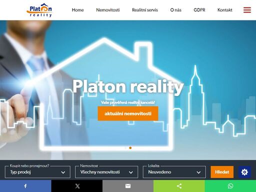 každý den stovky nových nemovitostí, reality. nemovitosti na prodej či pronájem v každém místě. přehledný katalog realit.