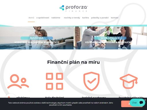 proforza finance, a.s. vznikla jako mladá, dynamická společnost působící na finančním trhu. její zakladatelé jsou profesionálové v oboru financí s dlouholetými zkušenostmi. a právě na základě těchto zkušeností a chuti dělat něco navíc, vznikla nová organizace s cílem plnit i ta nejtěžší přání svých zákazníků.