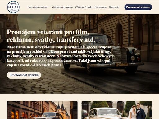specializujeme se na pronájem veteránů s řidičem. nabízíme historická i současná vozidla, užitkové vozy, motocykly a vojenskou techniku.