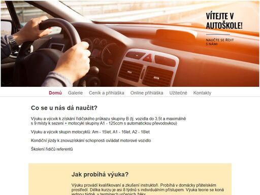 autoškola miroslav kubín jevíčko - výuka, výcvik, kondiční jízdy pro skupiny b.