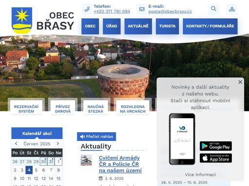 oficiální stránky obce břasy