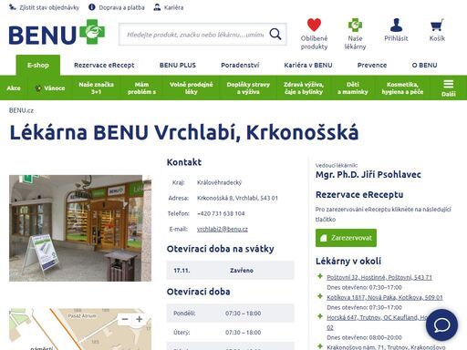 ?nabízíme široký sortiment volně prodejných léků, léků na recept, kosmetiky, homeopatik, zdravotní obuvi a zdravotnického materiálu. ?