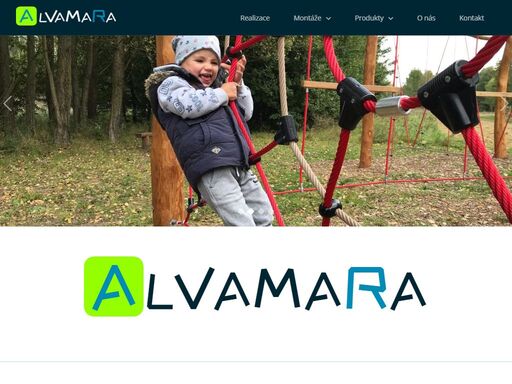 alvamara, zabýváme se montáží dětských hřišť, lanových center, dřevěných i ocelových konstrukcí, lezeckých stěn, síťových atrakcí a věží.