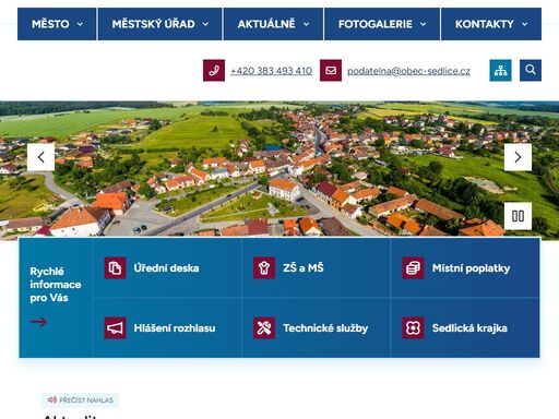 www.mestosedlice.cz