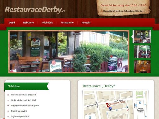 restaurace derby - pardubická restaurace se zahrádkou a příjemnou atmosférou