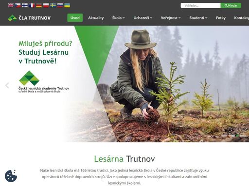 miluješ přírodu? studuj lesárnu v trutnově. jsme česká lesnická akademie trutnov - střední škola a vyšší odborná škola.