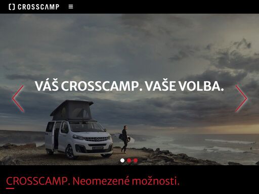 nový flexibilní obytný vůz crosscamp nabízí neomezené možnosti použití. zažijte neomezenou svobodu s crosscamp.