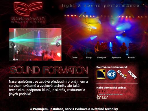 světla, zvuková technika, zvuk, světelná technika, stany, pronájem, pro klub, soundformation 