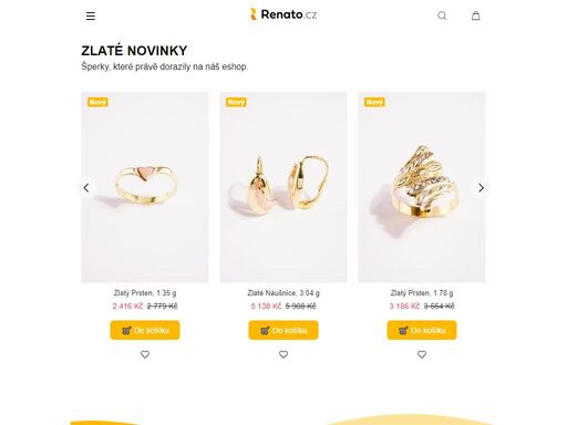 když zlato, tak renato. jsme český internetový obchod specializující se na výkup a prodej zlatých a stříbrných šperků.