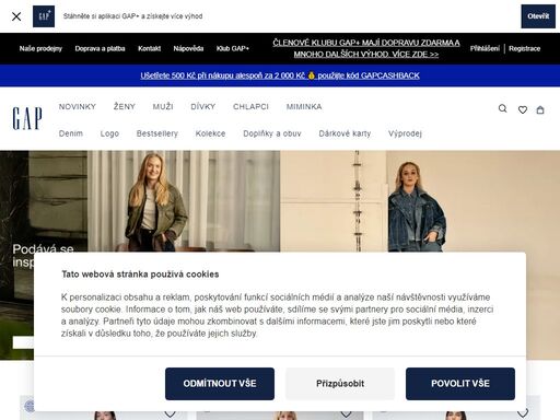 oficiální e-shop gap pro českou republiku. nakupujte dámské, pánské a dětské volnočasové oblečení a džíny z nejnovějších kolekcí americké značky.