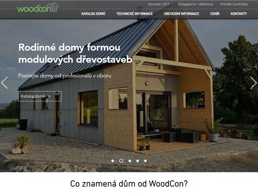 woodcon - rodinné domy formou modulových dřevostaveb na klíč od profesionálů.  150+ referenčních staveb a 15 let zkušeností.