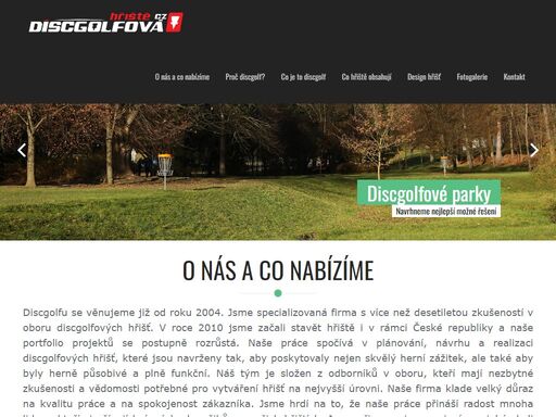 realizace discgolfových hřišť v rámci celé české republiky