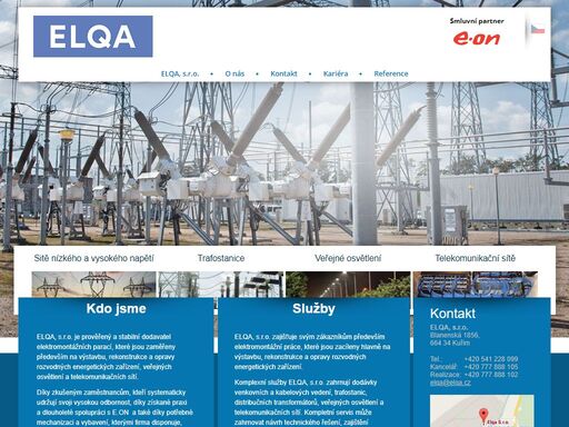 společnost elqa s.r.o. působí v oblasti inženýrských sítí se specializací na kabelové sítě.