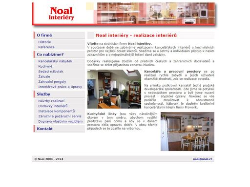 firma noal interiéry vám nabízí realizaci kancelářských interiérů a kuchyňských prostor. dodávky realizujeme zbožím od předních českých a zahraničních dodavatelů, přijatelná cenová hladina.