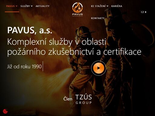 pavus, a.s. - komplexní služby v oblasti požárního zkušebnictví a certifikace. jsme držiteli oprávnění dle mezinárodních norem čsn en iso/iec.