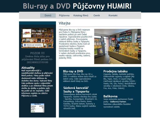 videopůjčovna dvd a blu-ray