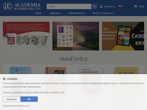 academia je původní české nakladatelství a knihkupectví, které v roce 1953 zřídila československá akademie věd. v současné době zaujímá academia svou ediční činností přední místo mezi nakladatelstvími české republiky. v edičním programu se zaměřujeme na vydávání publikací ze všech vědních oborů. +více