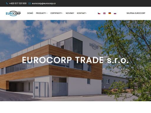 eurocorp s.r.o. je obchodně-výrobní společnost. činnost se orientuje na zemědělskou prvovýrobu, potravinářství, zpracovatelský a chemický průmysl.