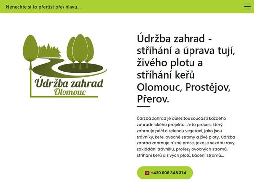 www.udrzbazahradolomouc.cz