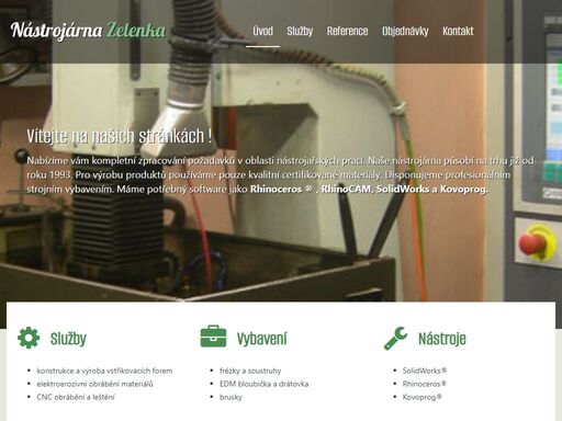nástrojárna zelenka nabízí konstrukce, formy, obrábění a výlisky pro lisovny, výrobní podniky, a ostatní firmy. m: 607 985 429, e: zelenka-nastrojar@volny.cz.