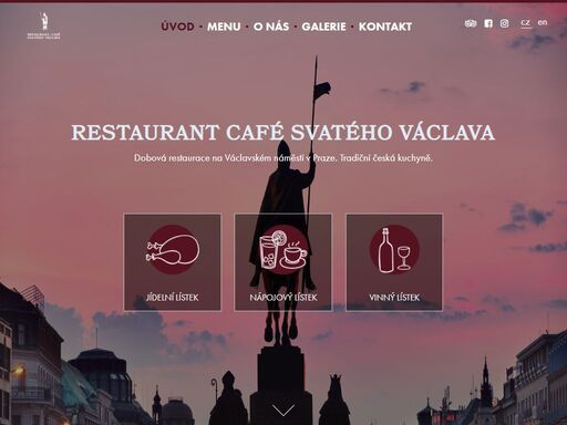 tradiční česká restaurace v centru prahy na václavském náměstí. tradiční česká jídla, plzeňské pivo a moravská vína.
