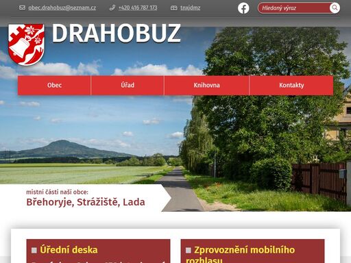 oficiální stránky obce drahobuz