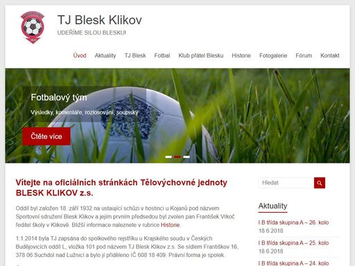 www.tj-blesk-klikov.cz