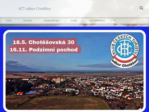 webové stránky o odboru kčt chotěšov a o jeho činnosti.