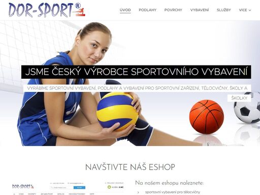 český výrobce a dodavatel vybavení tělocvičen, sportovních hal, zařízení a sportovního vybavení.