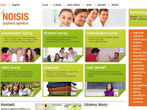 noisis - jazyková škola praha, jazykové kurzy praha, výuka a kurzy jazyků - angličtiny, němčiny, francouzštiny, italštiny, španělštiny, ruštiny a další.