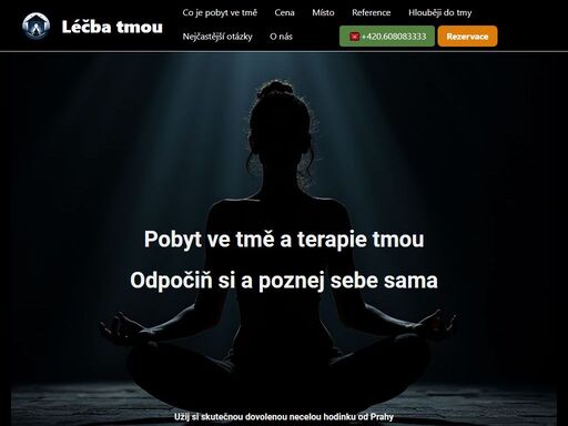 objevte sílu terapie tmou. › relaxujte, najděte vnitřní klid, poznejte více sebe sama a vydejte se na cestu ke svobodě a lásce v bezpečném prostředí.