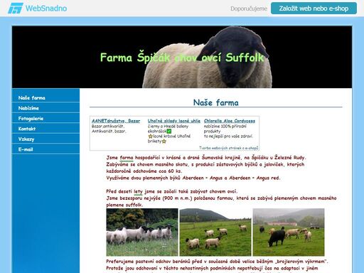 rodinná farma, suffolk, špičák, chov ovcí suffolk