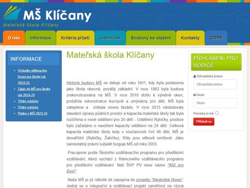 www.msklicany.cz