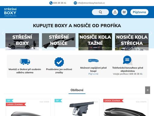 vítejte v našem obchodě. jsme specialisté na prodej střešních boxů, střešních nosičů, nosičů kol a širokého sortimentu příslušenství pro vaše auto. naše nabídka zahrnuje pouze ověřené a kvalitní značky, na které se můžete spolehnout.
jedním z našich hlavních cílů je poskytnout vám co nejlepší služby. proto při…