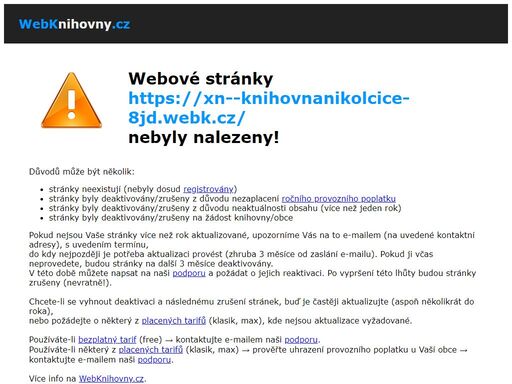 www.knihovnani­kolcice.webk.cz