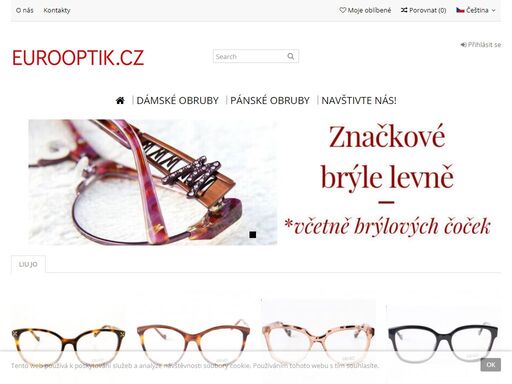 značkové brýle, značkové sluneční brýle, brýlové obroučky a dioptrické obruby online eurooptik.cz praha 9, nad smetankou 3