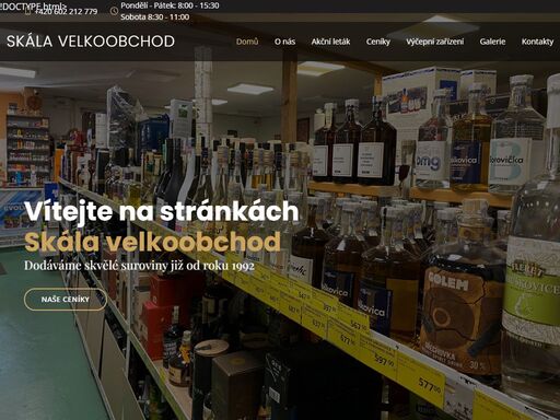 skála velkoobchod - váš spolehlivý partner pro dodávky kvalitních produktů ve velkoobchodních i maloobchodních množstvích.