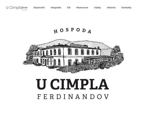 hospoda u cimpla, ferdinandov, sál, restaurace, pivo, penzion