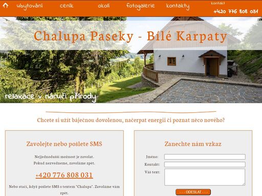 www.chalupy-bile-karpaty.cz
