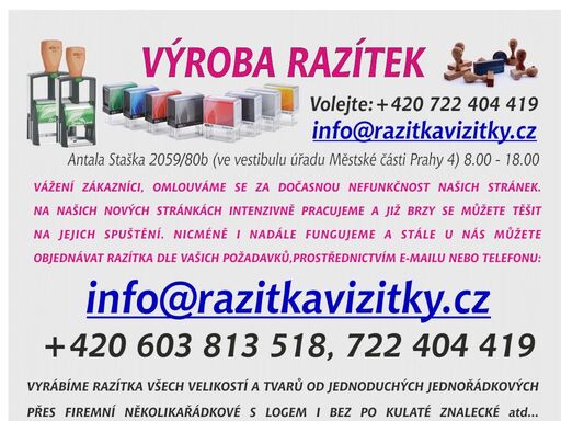 www.razitkavizitky.cz