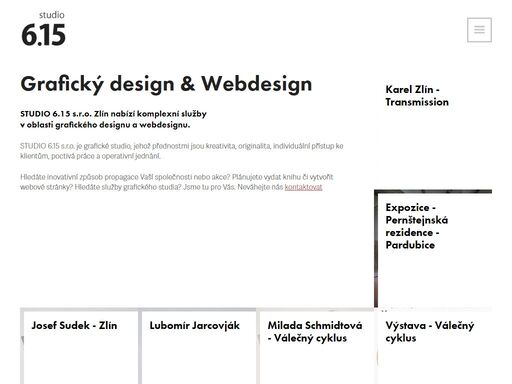 grafické studio studio 6.15 - grafický design a webdesign zlín, tvorba publikací, tiskovin, grafických manuálů,
