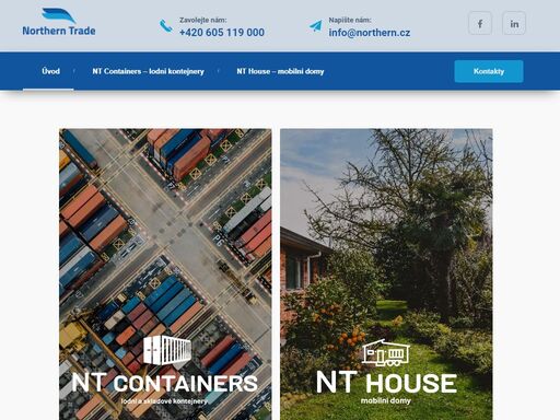 firma northern trade s.r.o. se zabývá prodejem / pronájmem lodních a skladových kontejnerů po celé české republice.zabýváme se také prodejem mobilních domů a mobilheimů