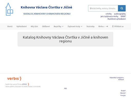 verbis - katalog knihovny