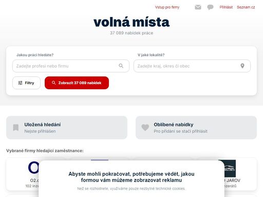 volnámísta.cz nabízí denně tisíce aktuálních volných pracovních míst. nabídky práce, brigády a zaměstnání na částečný úvazek od přímých zaměstnavatelů.